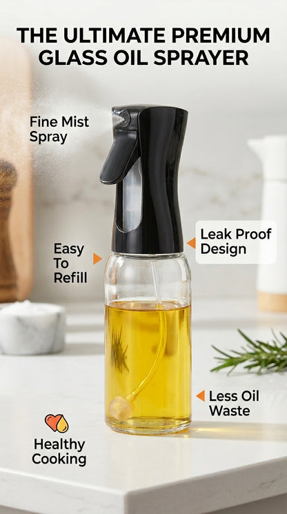 Glass Oil Sprayer — Cook Healthy, Save Oil | ₹449 COD Available